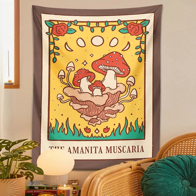 The Amanita Muscaria Tapestry Wall Hanging